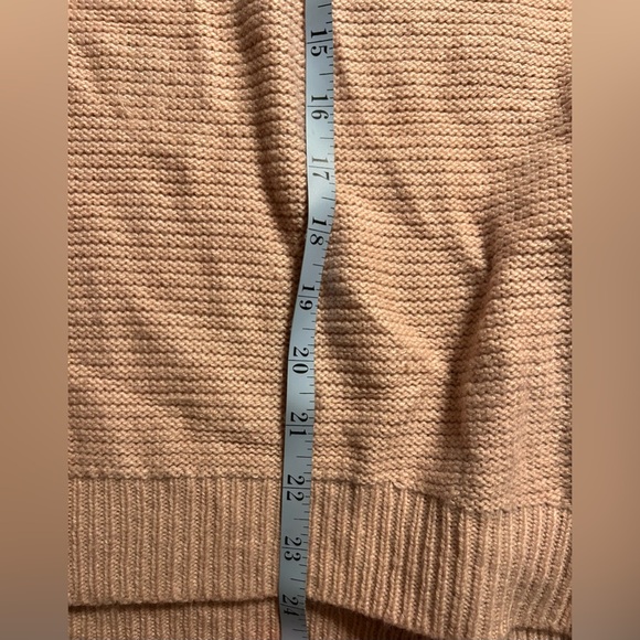 She + Sky Ultra Soft Pale Pink Caged Sleeved Sweater - Picture 4 of 5